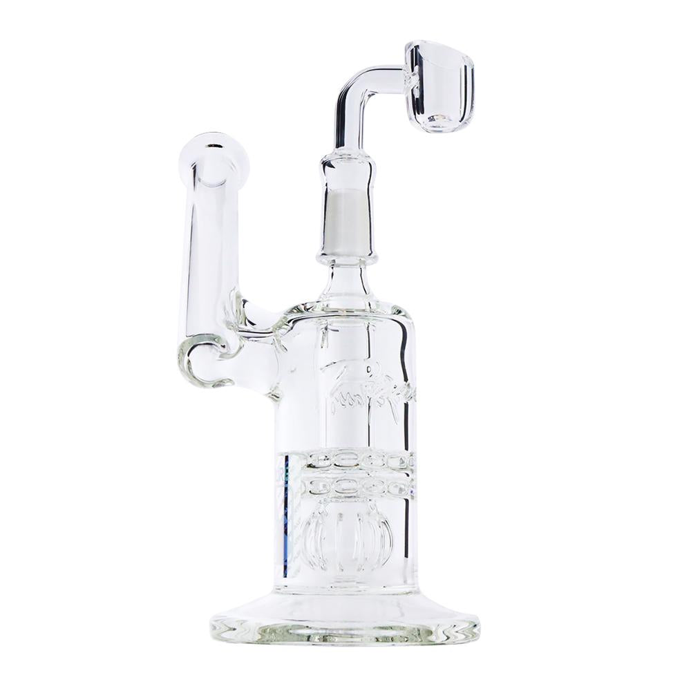 Pure Glass - 8" - Mini Torus Sidecar - Straight - Male - Clear (WPPU-05957)