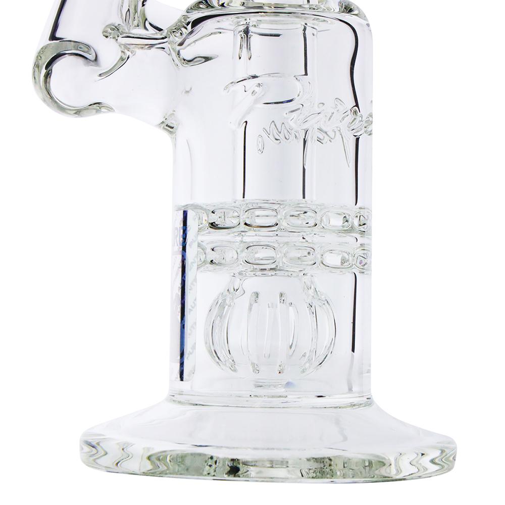 Pure Glass - 8" - Mini Torus Sidecar - Straight - Male - Clear (WPPU-05957)