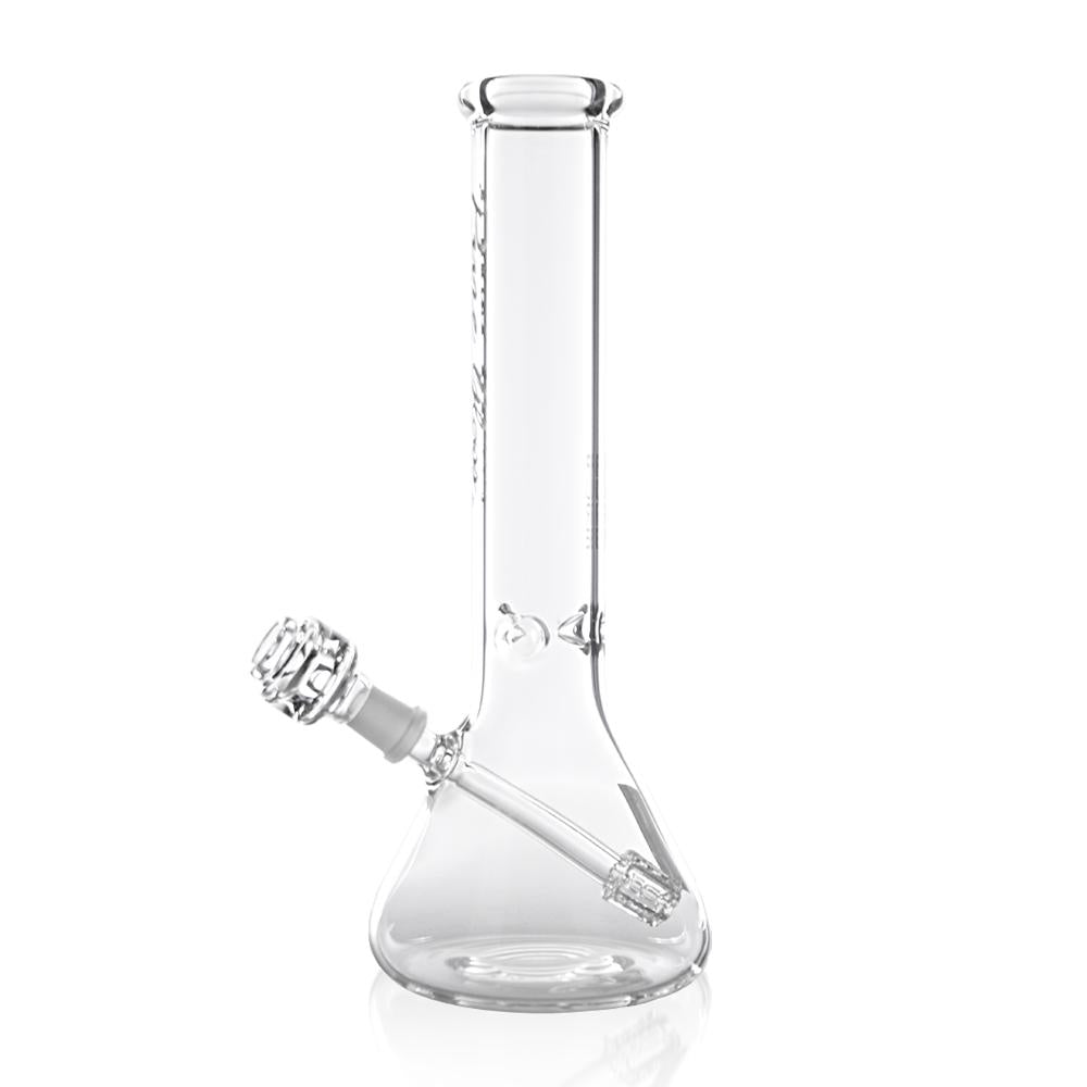 Pure Glass - 12" - Grid Gatling Beaker - Male - Clear (WPPU-05958)