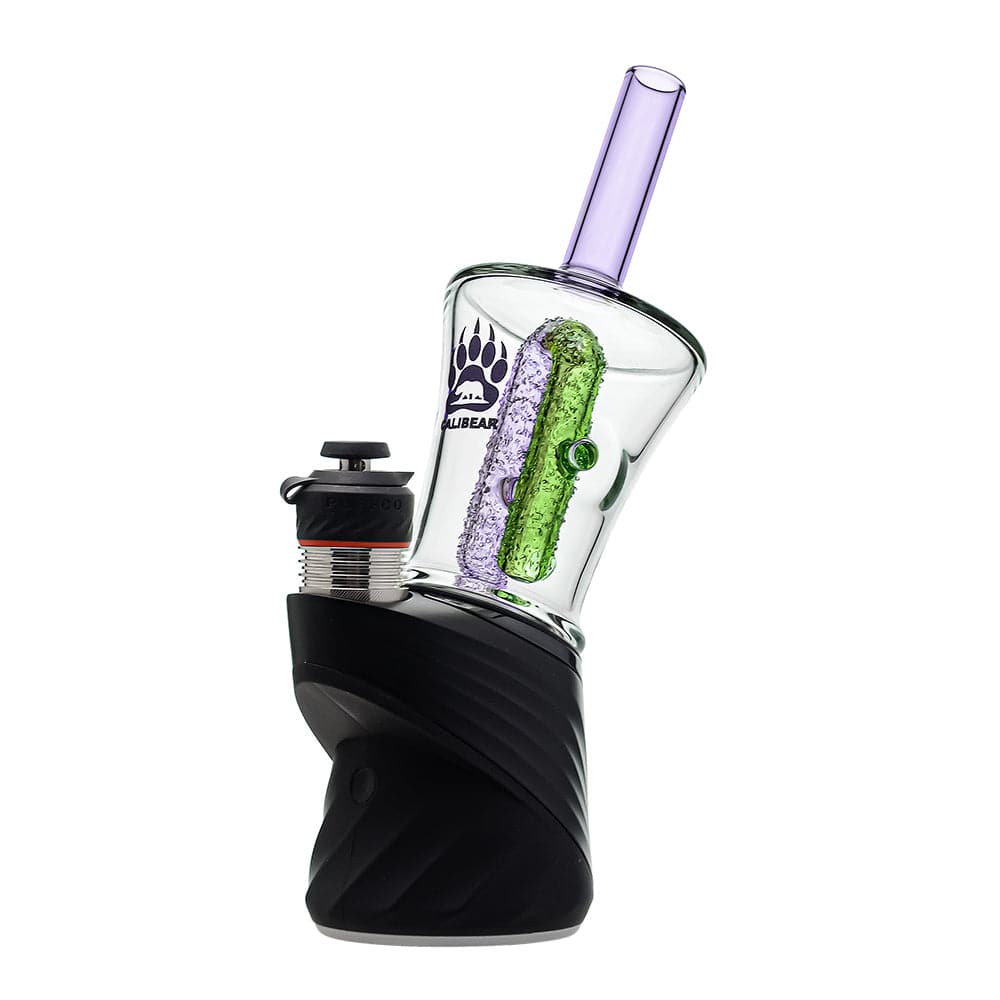 Calibear Encased Recycler Glass Attachment for Puffco Peak OG & Pro | 5.9" Pinhole Perc Replacement Top