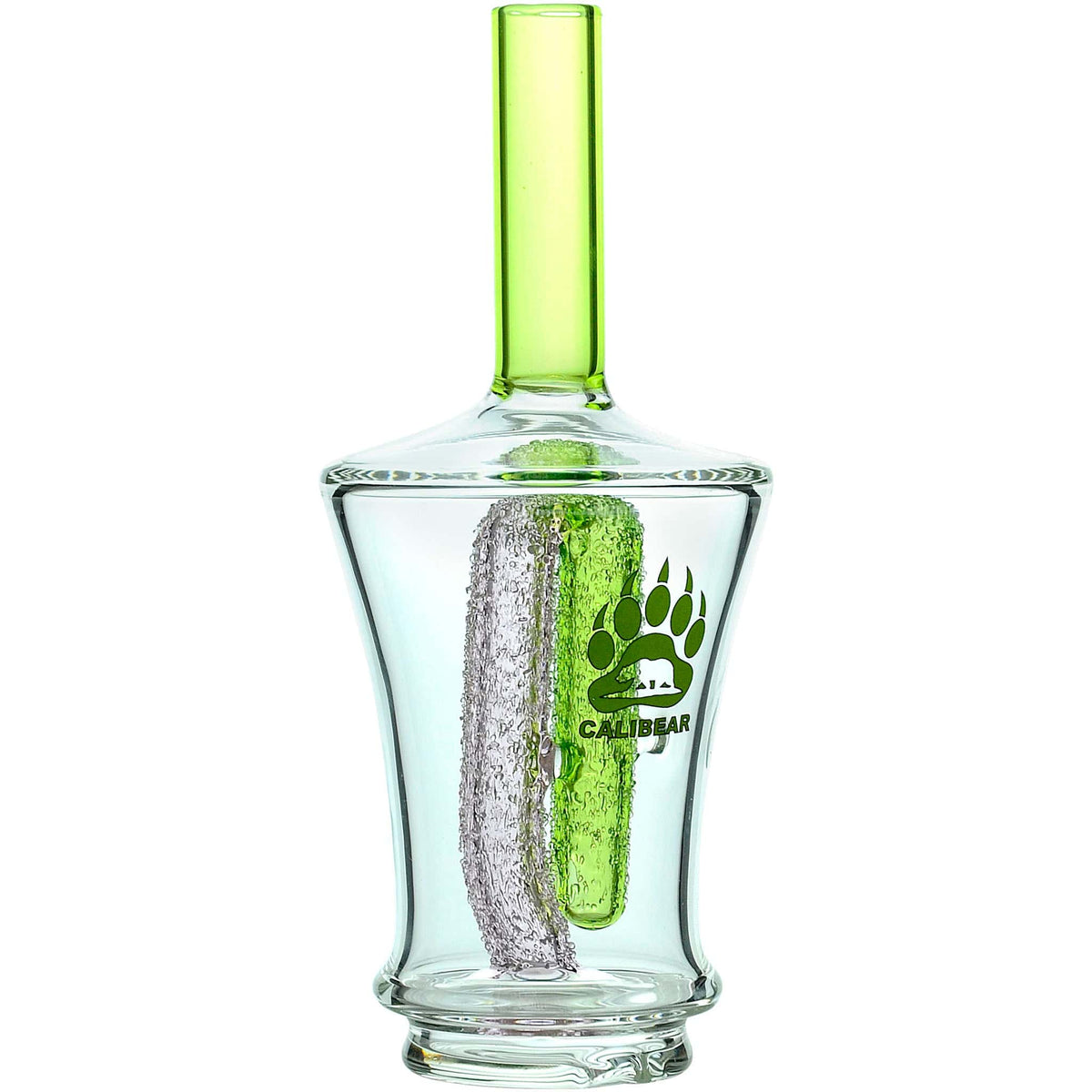 Calibear Encased Recycler Glass Attachment for Puffco Peak OG & Pro | 5.9" Pinhole Perc Replacement Top