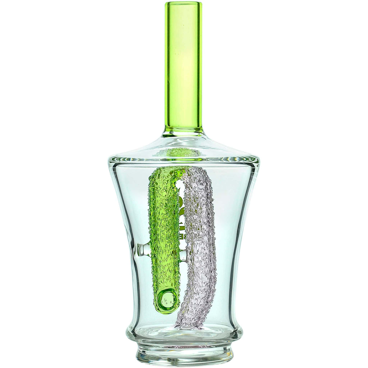 Calibear Encased Recycler Glass Attachment for Puffco Peak OG & Pro | 5.9" Pinhole Perc Replacement Top