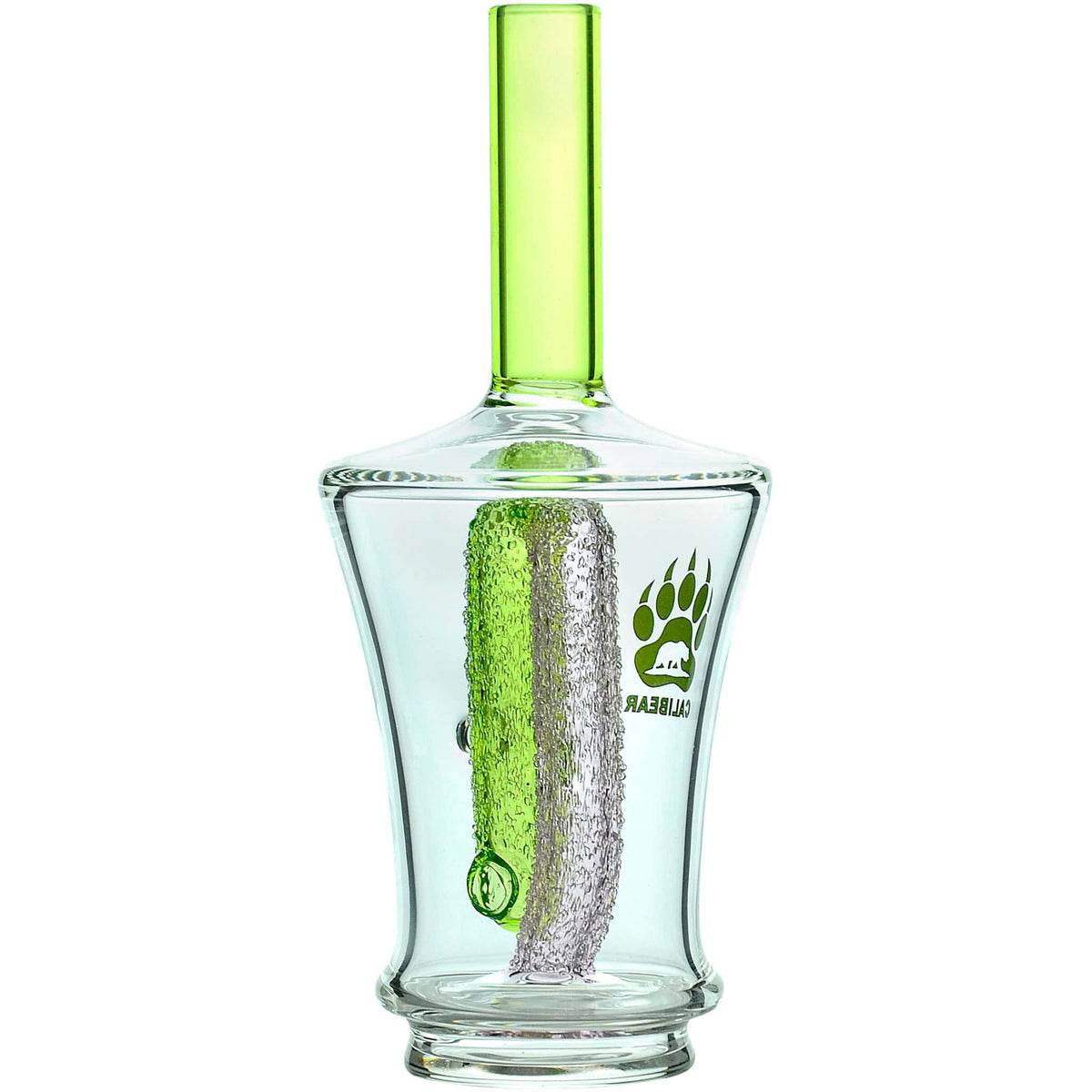 Calibear Encased Recycler Glass Attachment for Puffco Peak OG & Pro | 5.9" Pinhole Perc Replacement Top