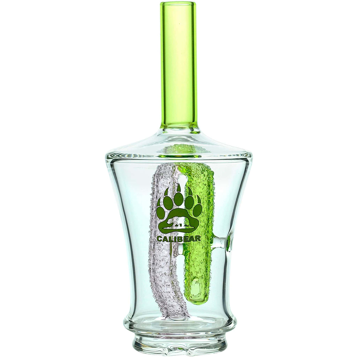 Calibear Encased Recycler Glass Attachment for Puffco Peak OG & Pro | 5.9" Pinhole Perc Replacement Top