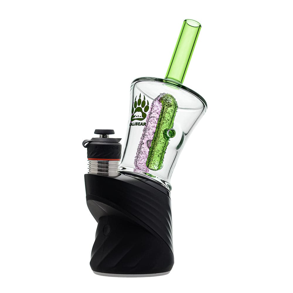 Calibear Encased Recycler Glass Attachment for Puffco Peak OG & Pro | 5.9" Pinhole Perc Replacement Top