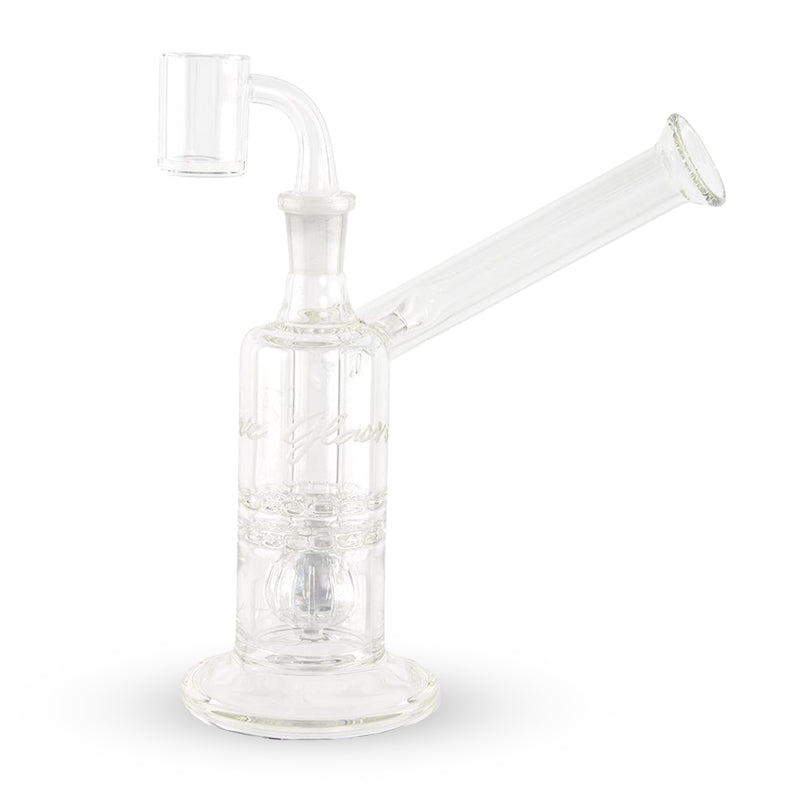 Pure Glass - 8" - Mini Torus Sidecar - Straight - Female - Clear (WPPU-05951)