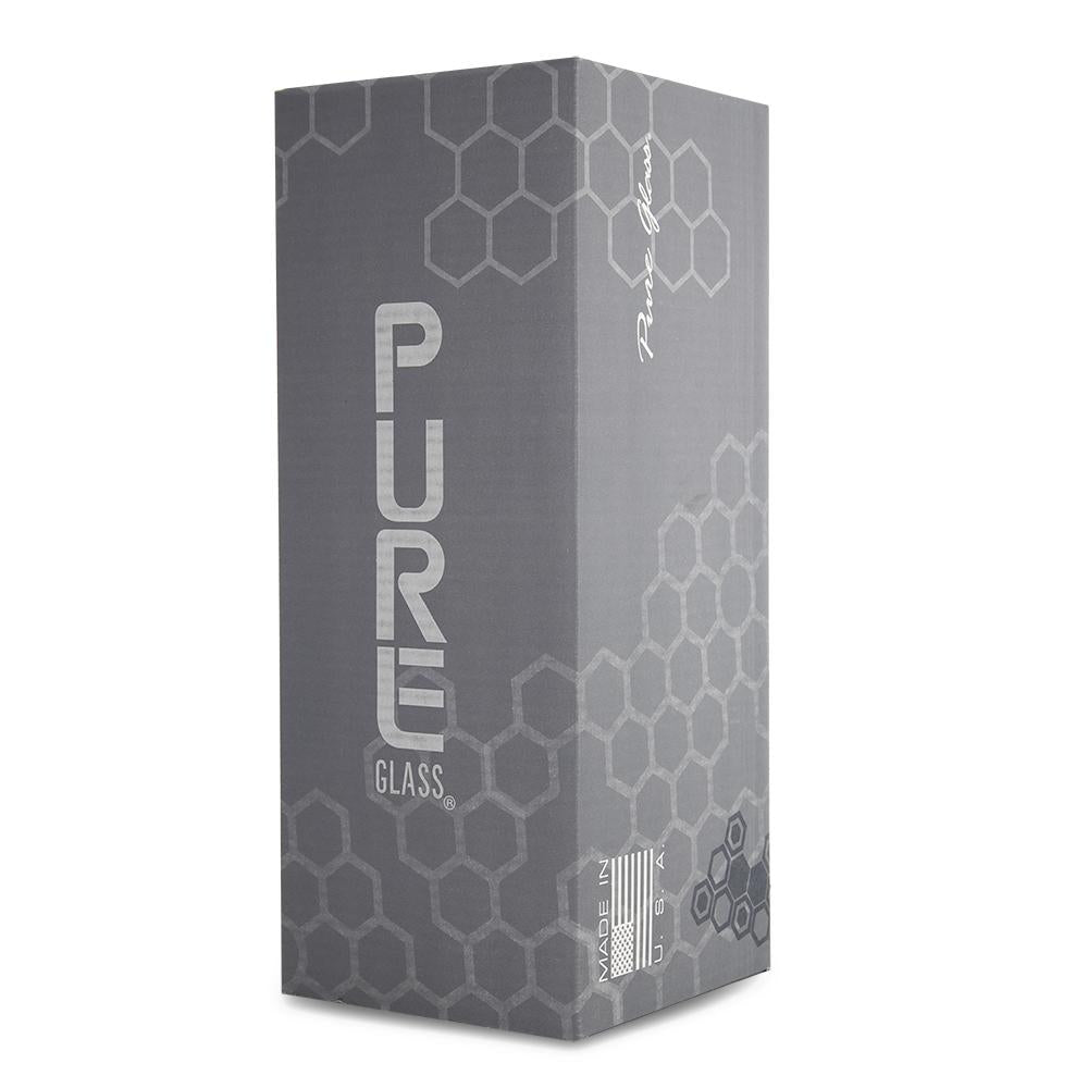 Pure Glass - 8" - Mini Torus Sidecar - Straight - Male - Clear (WPPU-05957)