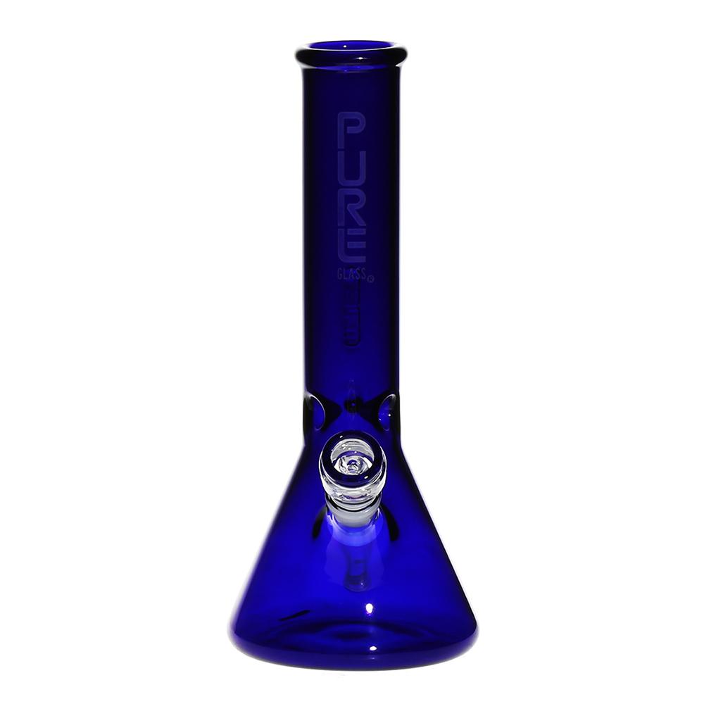 Pure Glass - 12" 50mm x 5mm - Beaker - Blue (WPPU-00057)