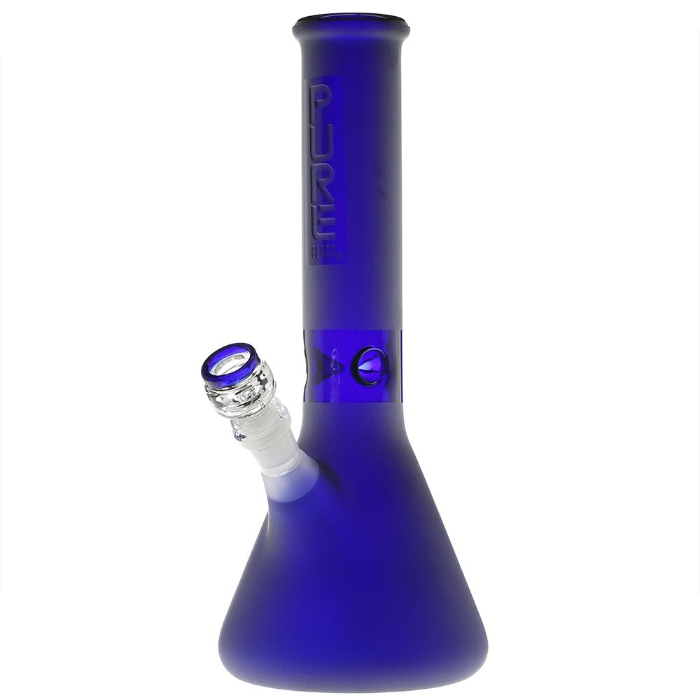 Pure Glass - 12" 50mm x 5mm - Beaker - Blue Frost (WPPU-01411)