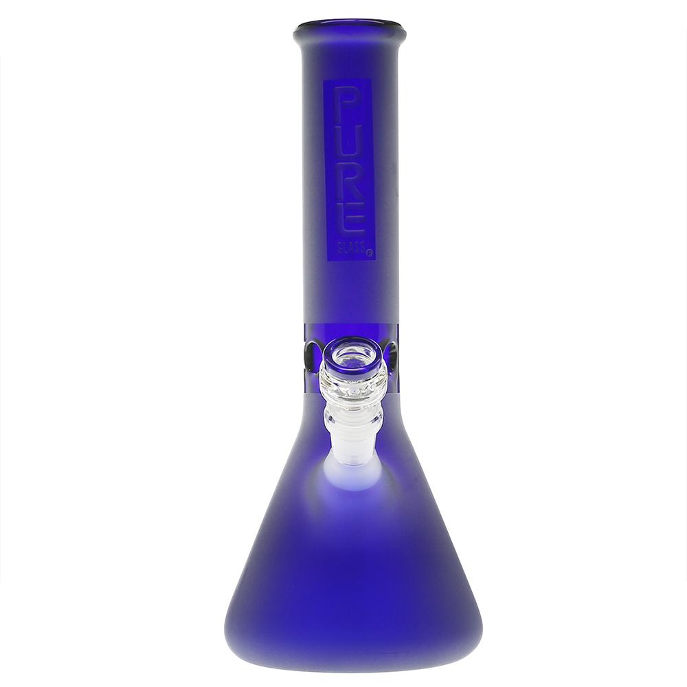 Pure Glass - 12" 50mm x 5mm - Beaker - Blue Frost (WPPU-01411)