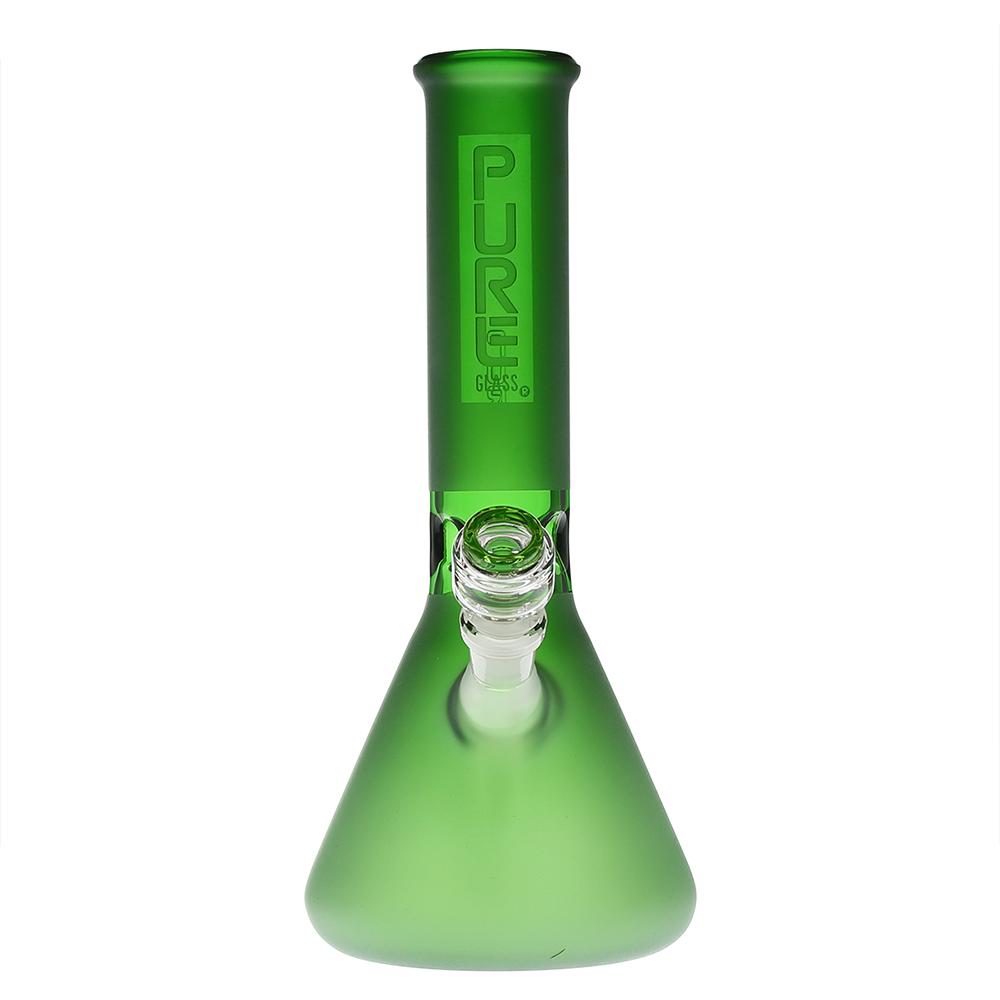 Pure Glass - 12" 50mm x 5mm - Beaker - Green Frost (WPPU-01415)