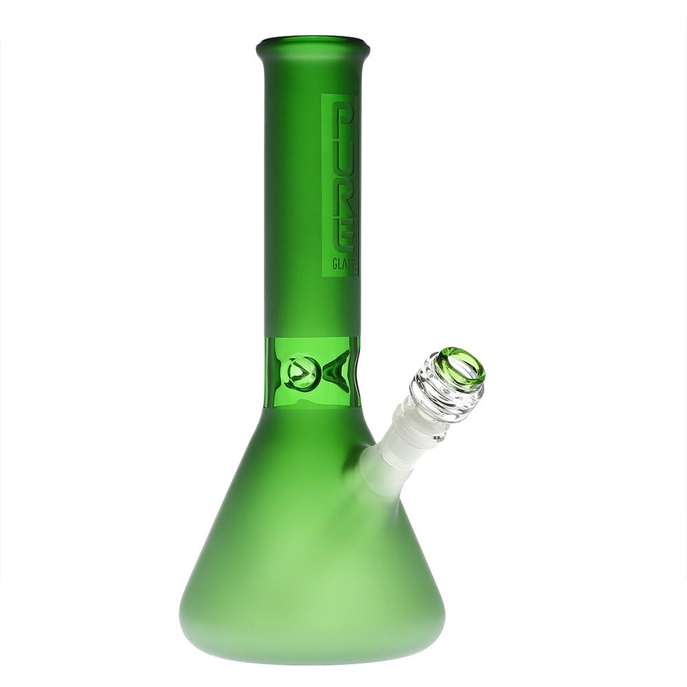 Pure Glass - 12" 50mm x 5mm - Beaker - Green Frost (WPPU-01415)