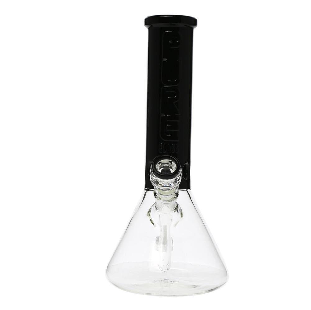 Pure Glass - 12" Insight 3D Beaker - Clear & Black (WPPU-20004-BK)