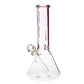Pure Glass - 12" Insight 3D Beaker - Clear & Pink (WPPU-20004-PK)