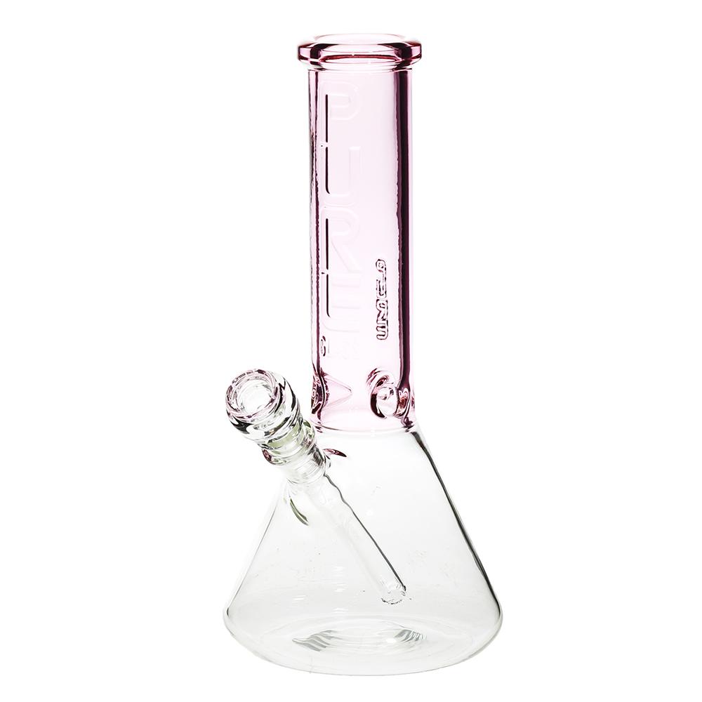 Pure Glass - 12" Insight 3D Beaker - Clear & Pink (WPPU-20004-PK)