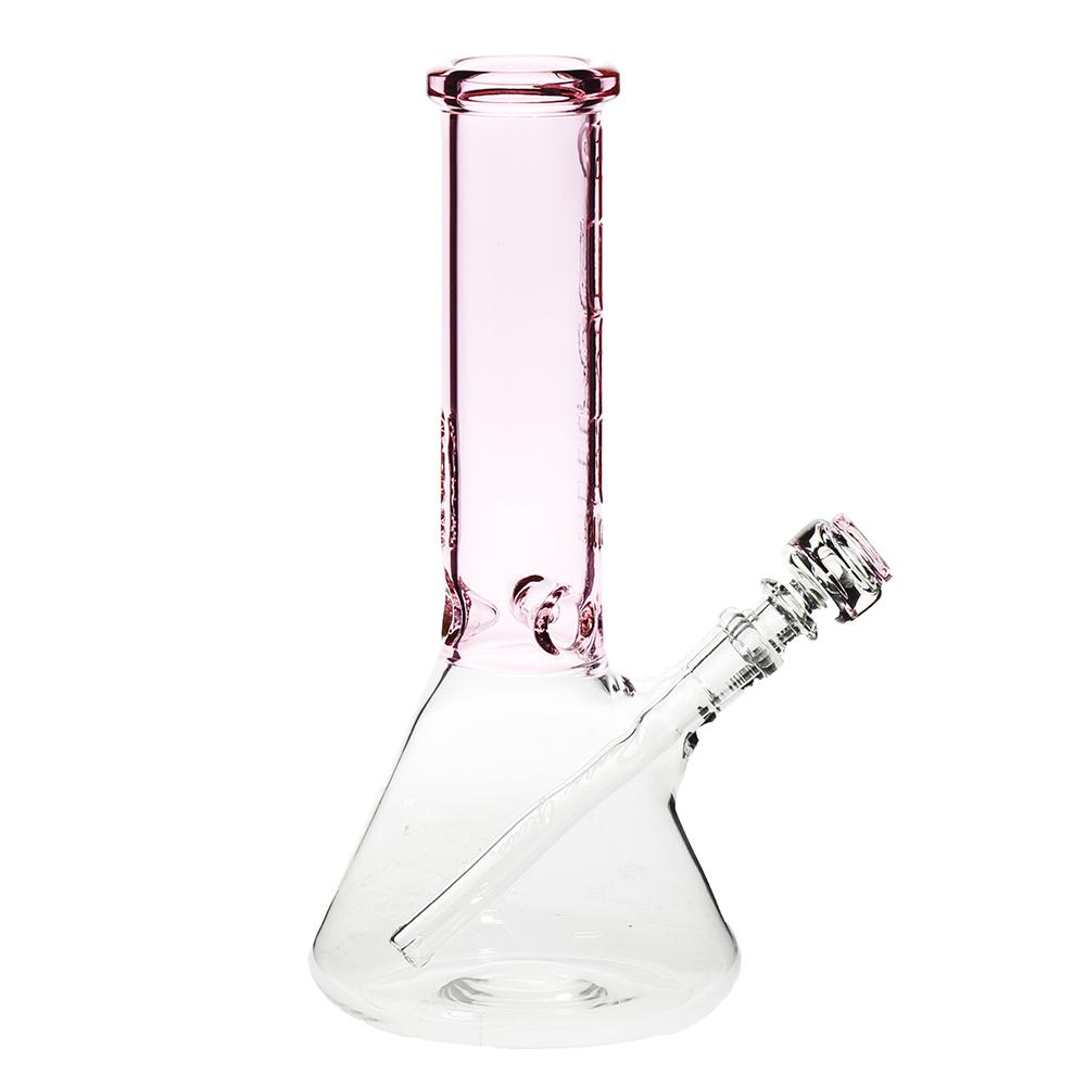 Pure Glass - 12" Insight 3D Beaker - Clear & Pink (WPPU-20004-PK)