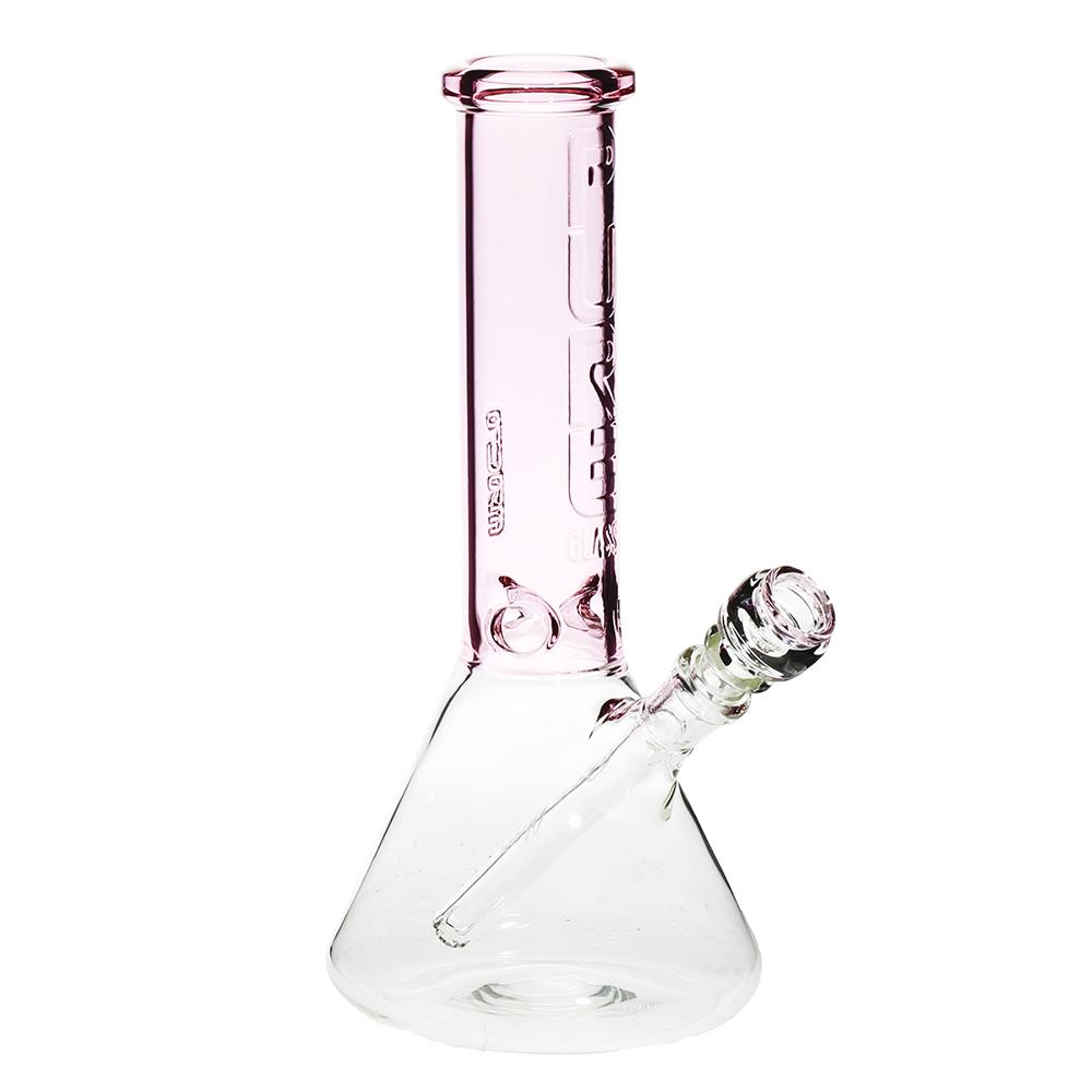 Pure Glass - 12" Insight 3D Beaker - Clear & Pink (WPPU-20004-PK)