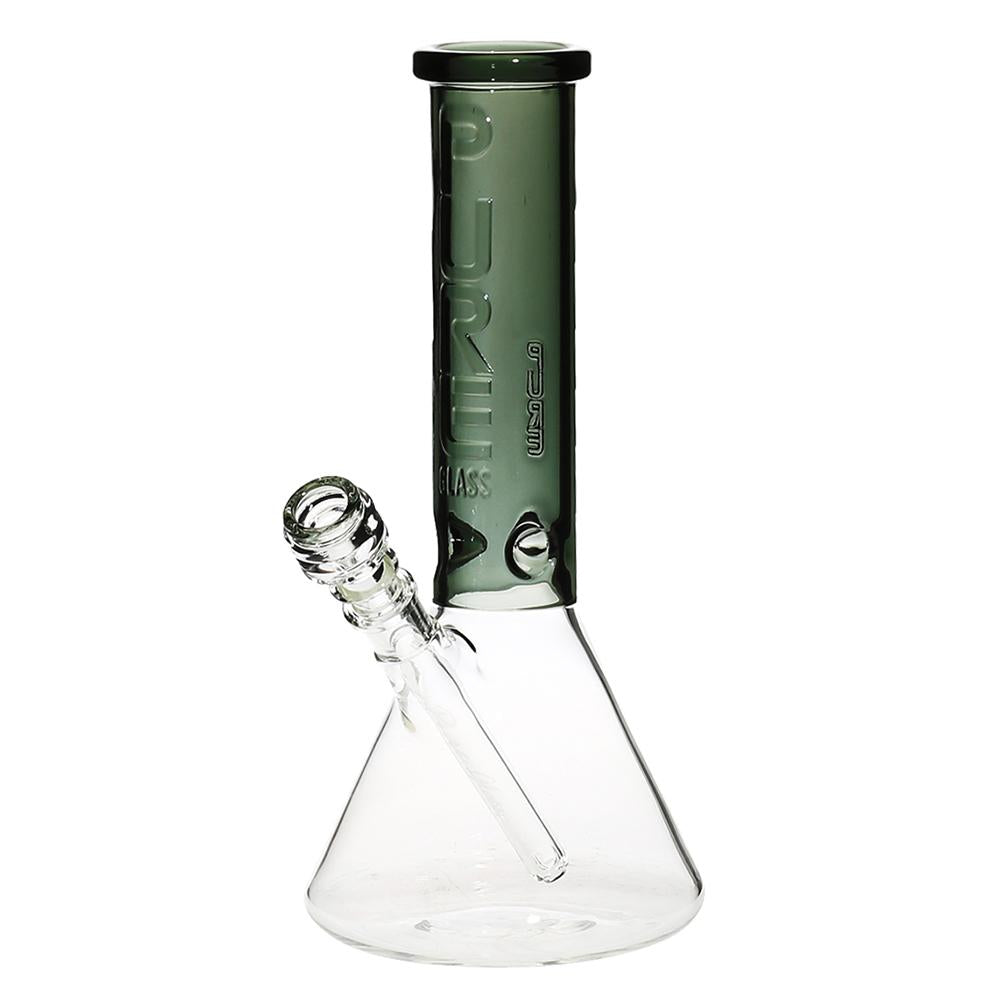 Pure Glass - 12" Insight 3D Beaker - Clear & Smoke Black (WPPU-20004-SB)