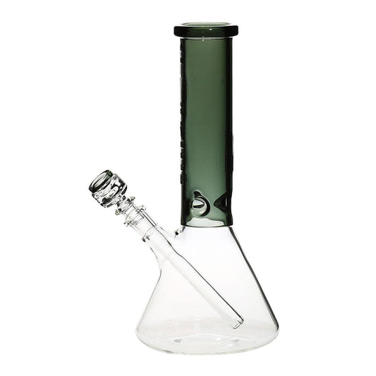 Pure Glass - 12" Insight 3D Beaker - Clear & Smoke Black (WPPU-20004-SB)