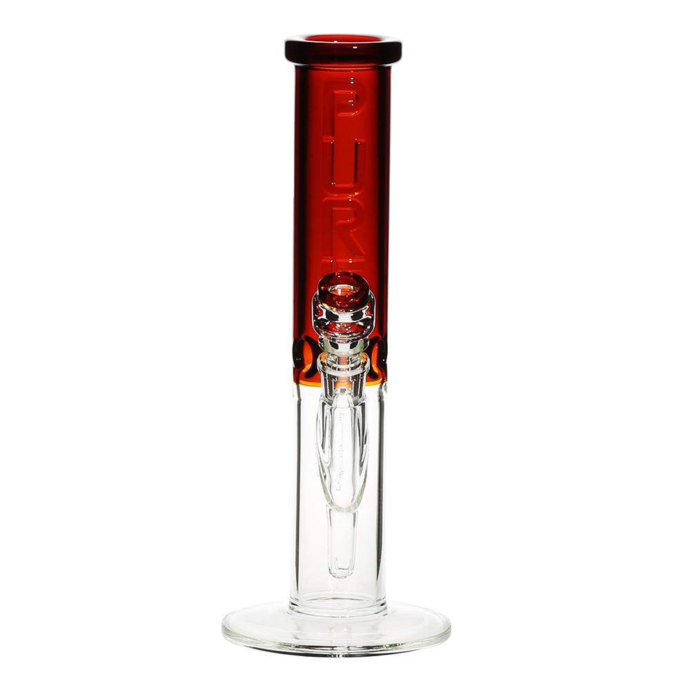 Pure Glass - 12" Insight 3D Straight - Clear & Amber (WPPU-20005-AM)