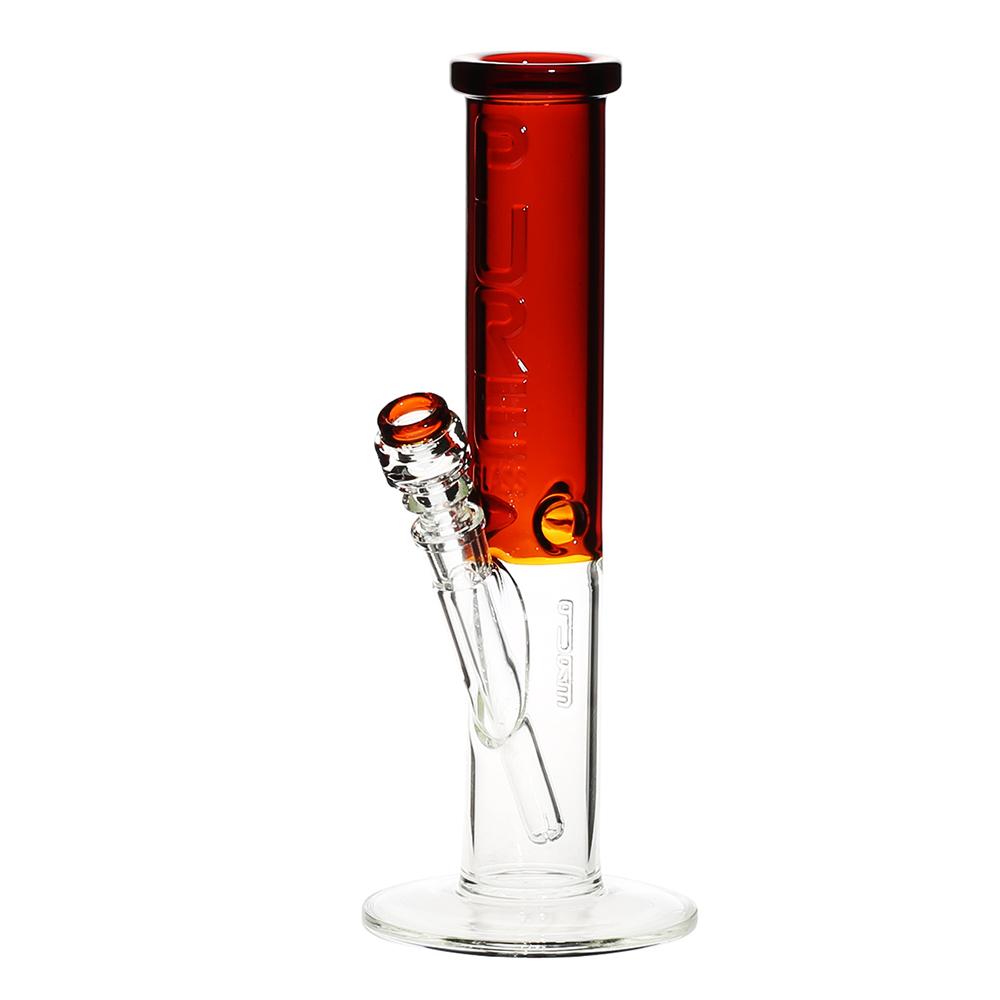 Pure Glass - 12" Insight 3D Straight - Clear & Amber (WPPU-20005-AM)