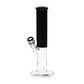 Pure Glass - 12" Insight 3D Straight - Clear & Black (WPPU-20005-BK)