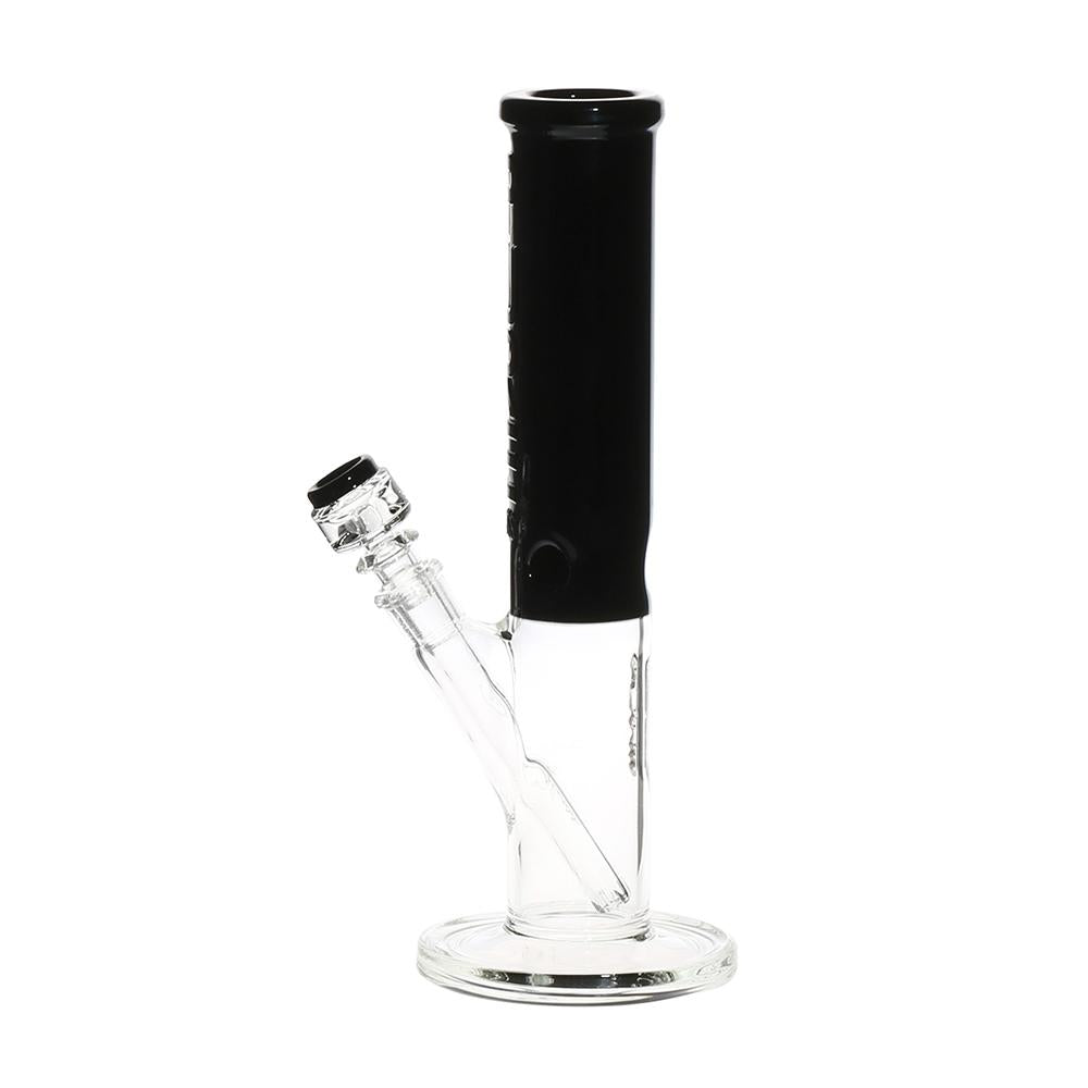 Pure Glass - 12" Insight 3D Straight - Clear & Black (WPPU-20005-BK)
