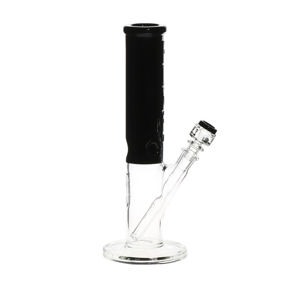 Pure Glass - 12" Insight 3D Straight - Clear & Black (WPPU-20005-BK)