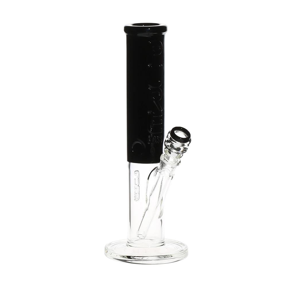 Pure Glass - 12" Insight 3D Straight - Clear & Black (WPPU-20005-BK)