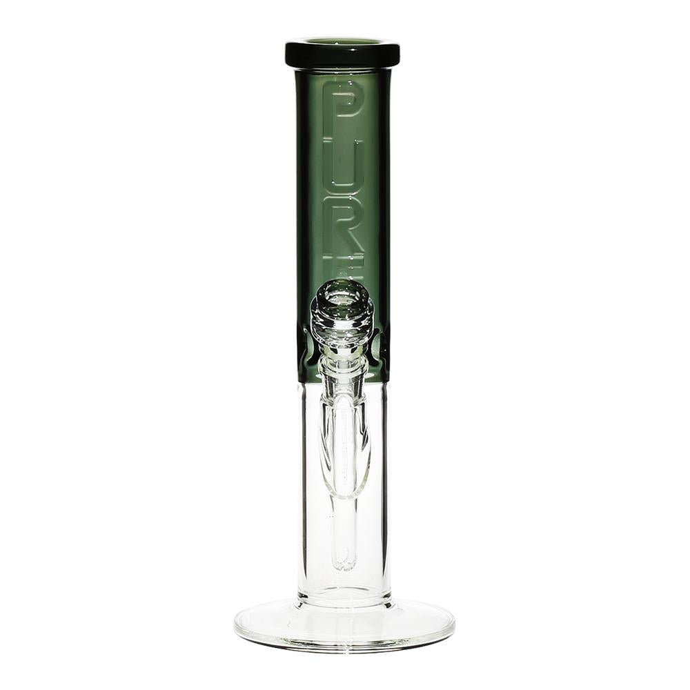 Pure Glass - 12" Insight 3D Straight - Clear & Smoke Black (WPPU-20005-SB)