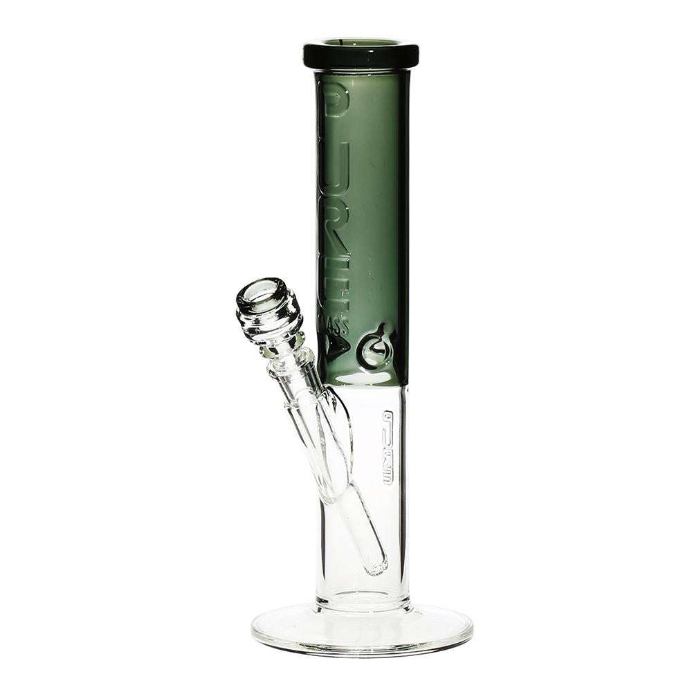 Pure Glass - 12" Insight 3D Straight - Clear & Smoke Black (WPPU-20005-SB)