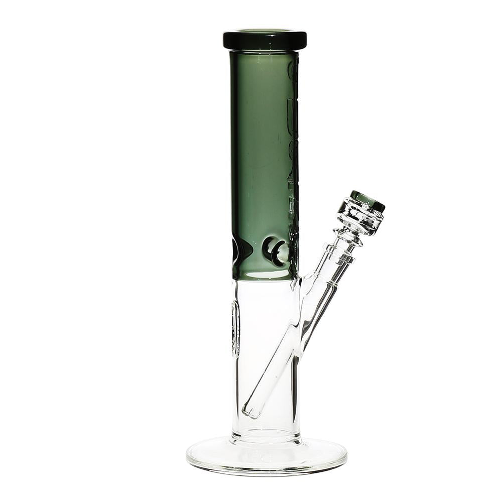 Pure Glass - 12" Insight 3D Straight - Clear & Smoke Black (WPPU-20005-SB)