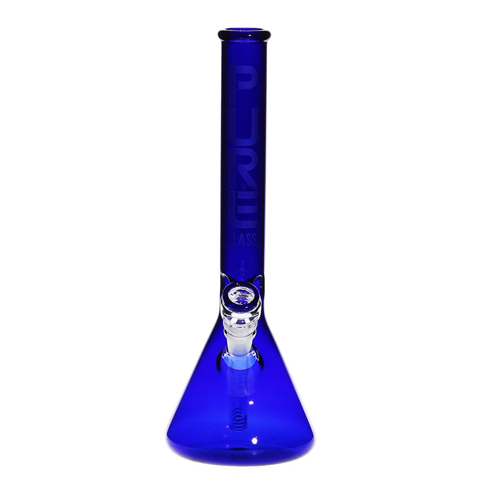 Pure Glass - 14" 38mm x 4mm - Beaker - Blue (WPPU-00009)