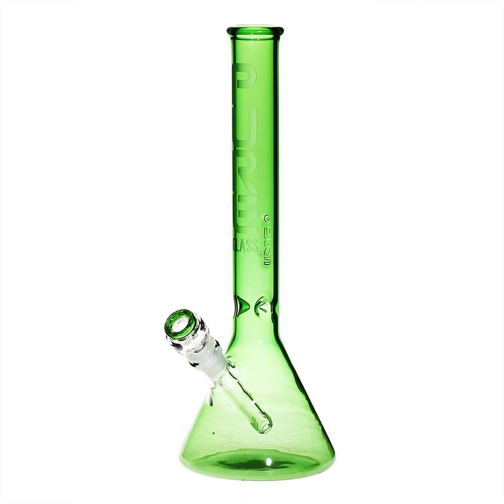 Pure Glass - 14" 38mm x 4mm - Beaker - Green (WPPU-00015)