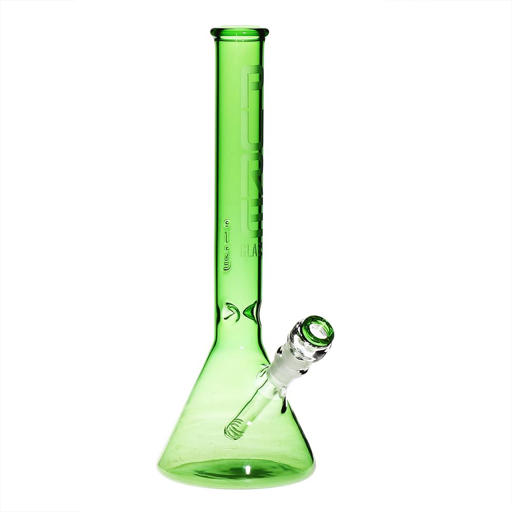Pure Glass - 14" 38mm x 4mm - Beaker - Green (WPPU-00015)