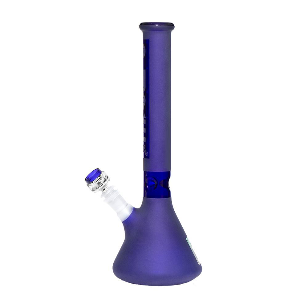 Pure Glass - 14" 38mm x 4mm - Beaker - Blue Frost (WPPU-00564)
