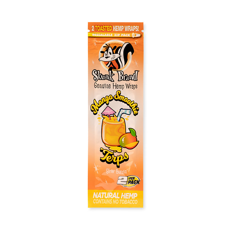 Skunk Brand Terp-Infused 2pk Pouch Mango Smoothie Hemp Wrap