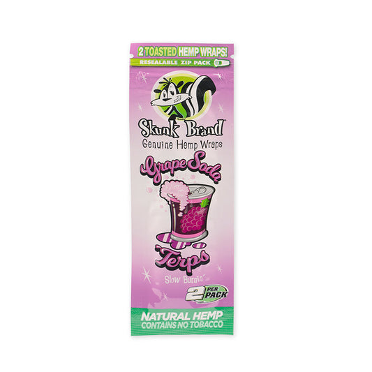 Skunk Brand Terp-Infused 2pk Pouch Grape Soda Hemp Wrap