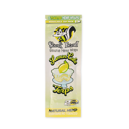 Skunk Brand Terp-Infused 2pk Pouch Lemon Cake Hemp Wrap