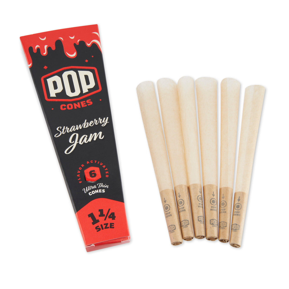 Pop Cones King and 1 ¼ Size 3pk Pre-Rolled Cones with Flavor Tip - Flavor Bundle