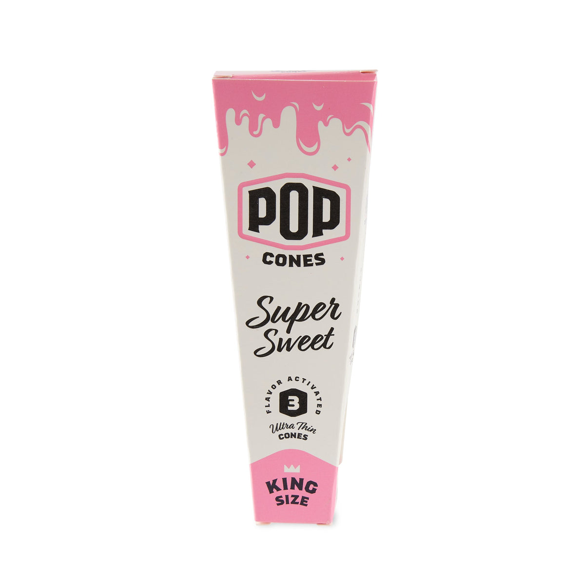 Pop Cones King Size Ultra Thin 3pk Cones - 24ct Display