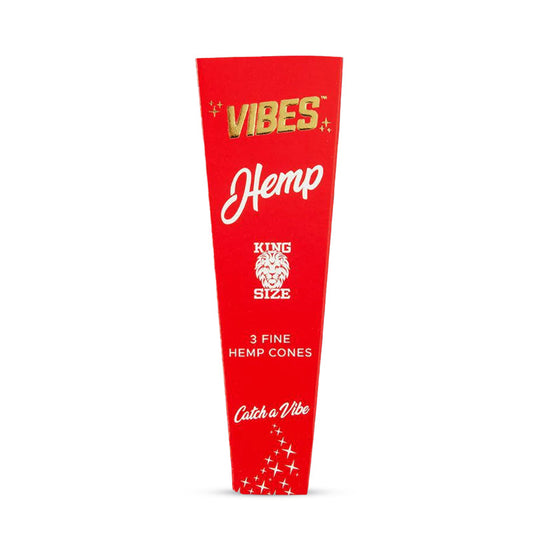 Vibes Cones King Size - 3pk - Hemp