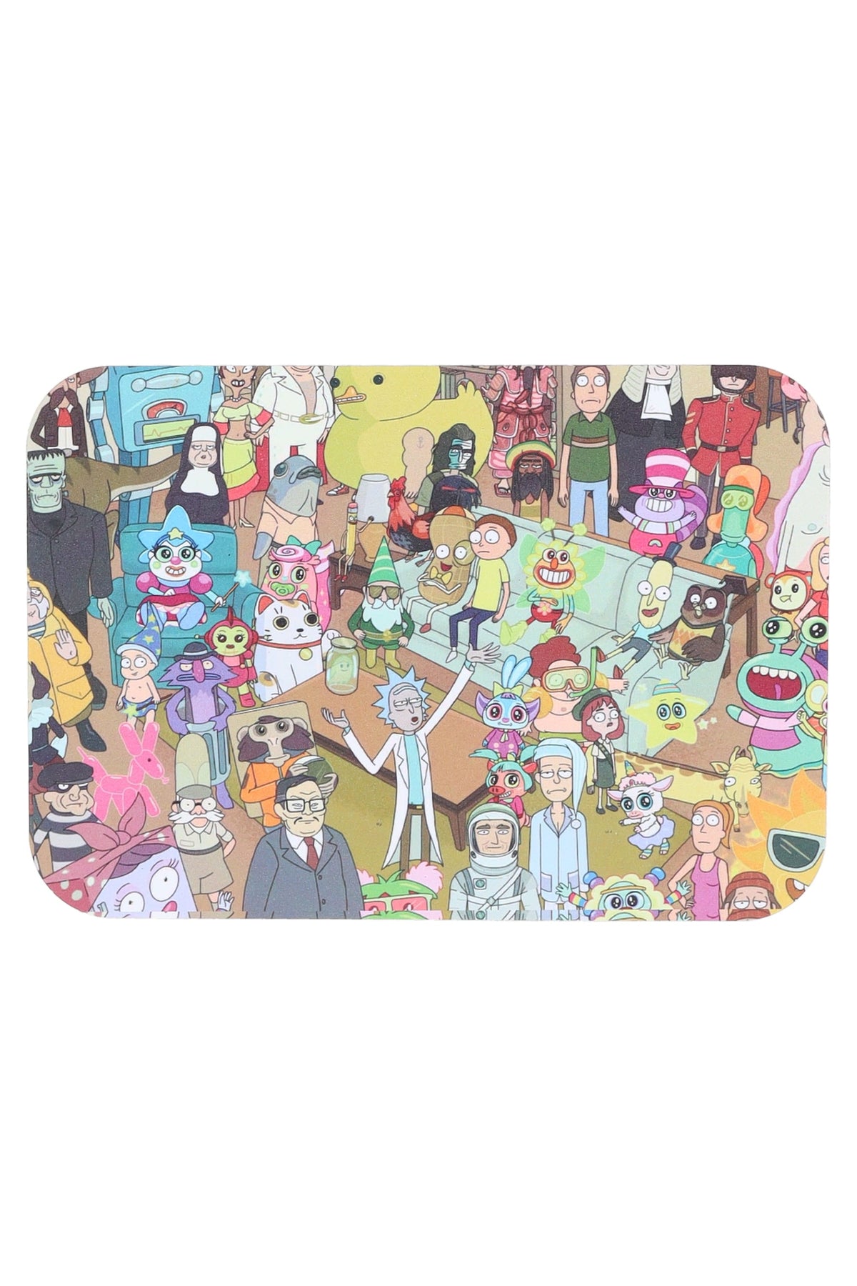Small Art Metal Rolling Tray with Magnetic Lid – 7″ × 5″ – Select Design