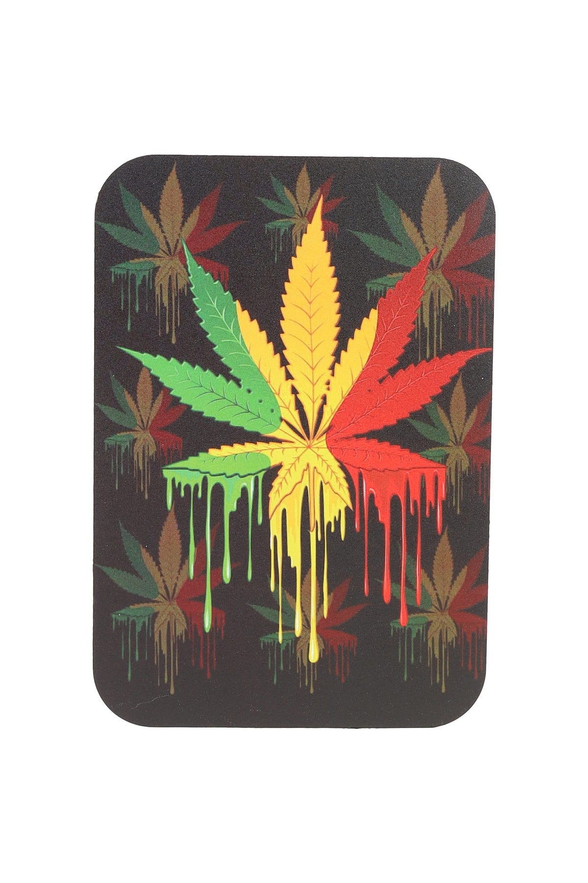 Small Art Metal Rolling Tray with Magnetic Lid – 7″ × 5″ – Select Design