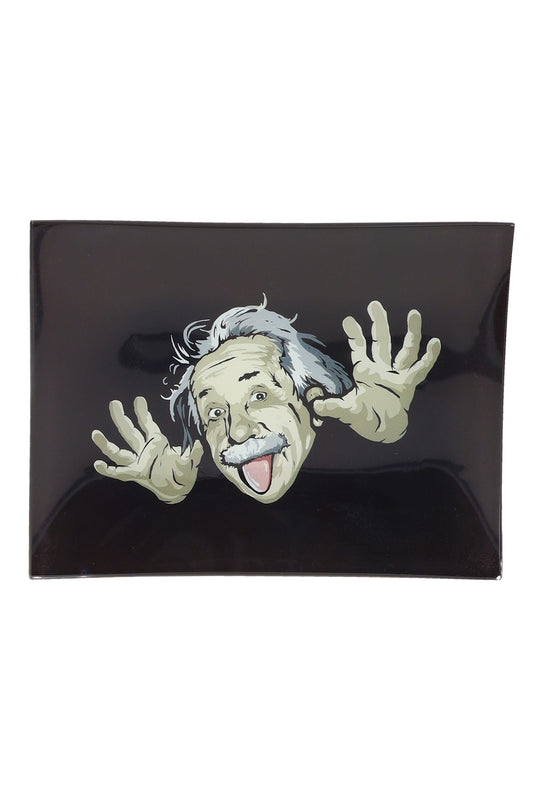 Small Art Glass Rolling Tray – 6½″ × 4¾″ – Selectable Designs