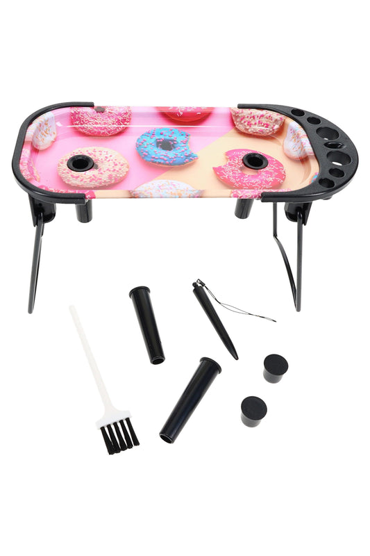 Design Metal Rolling Station Tray – 7″ × 3½″ – Assorted Designs