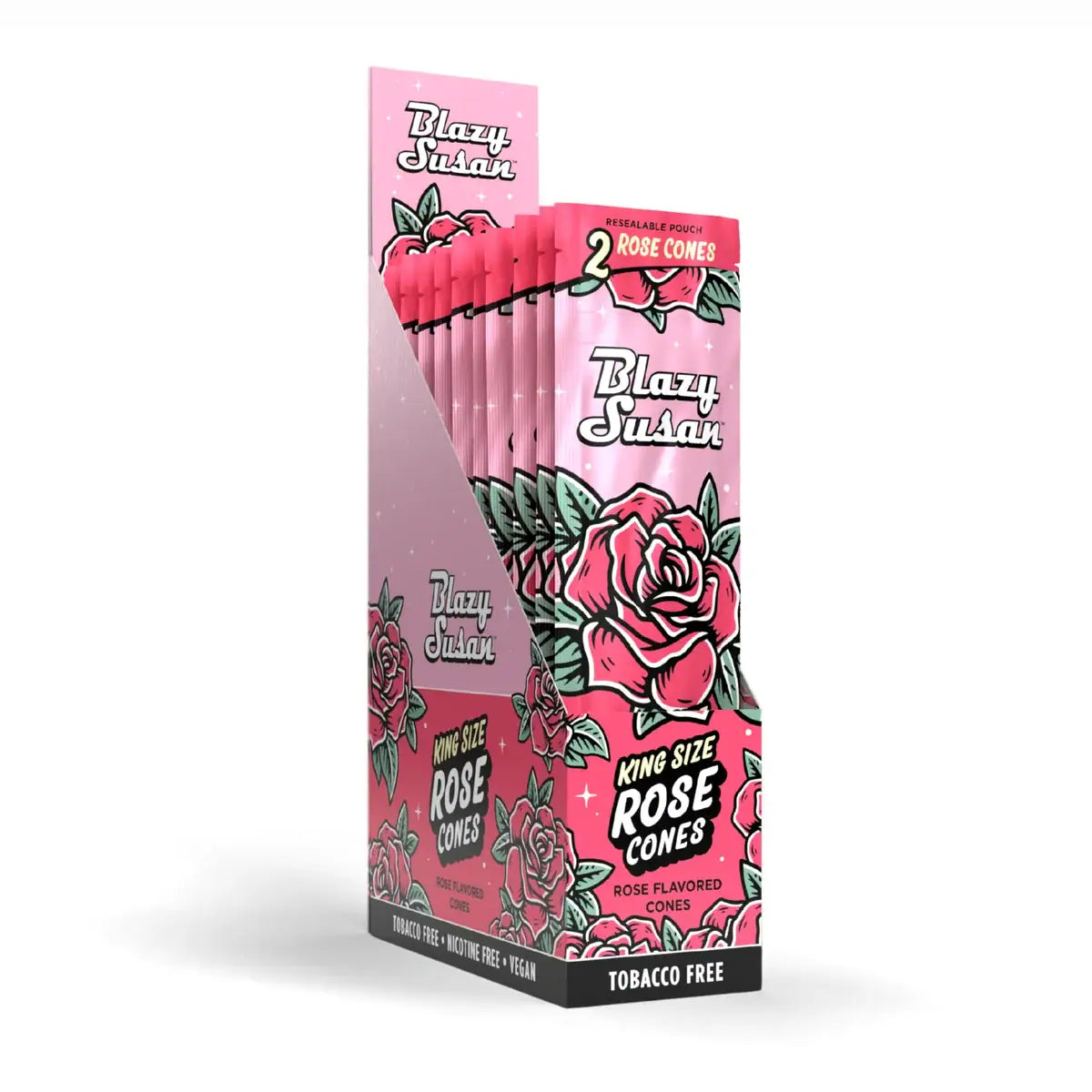 Blazy Susan King Size Rose Cones – 2/Pack – 10-Count Display