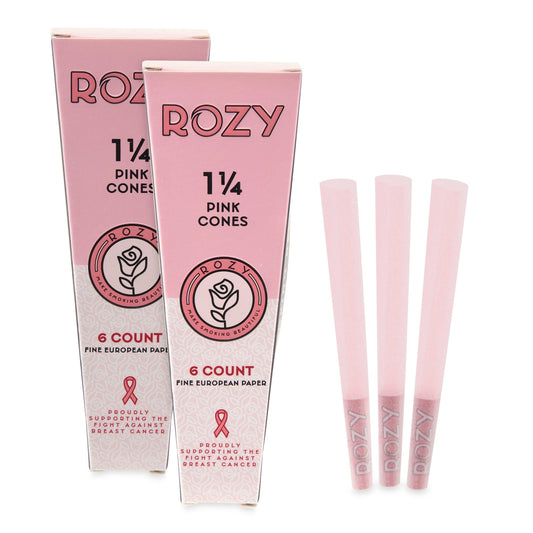 Rozy 1 1/4 Size Pink Cones - 2 Packs of 6