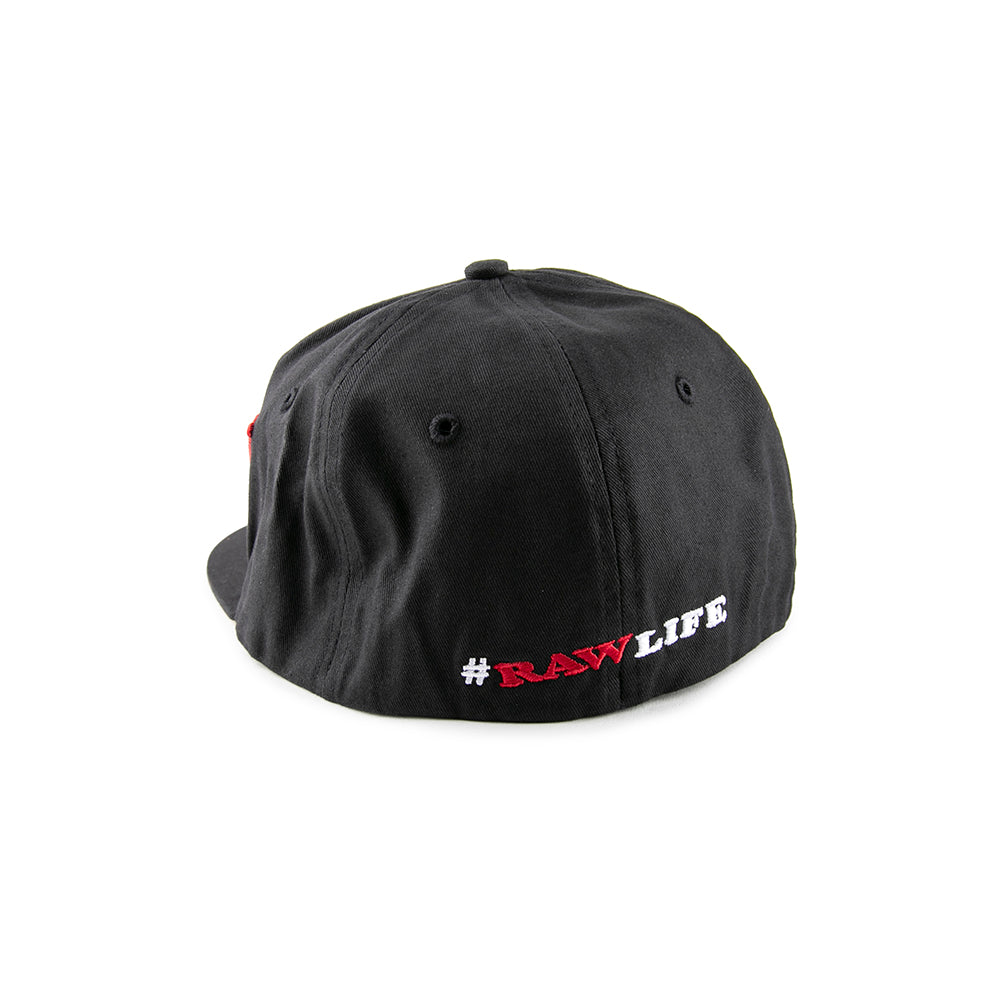 RAW Flex Fit Hat - Black - Large/XL