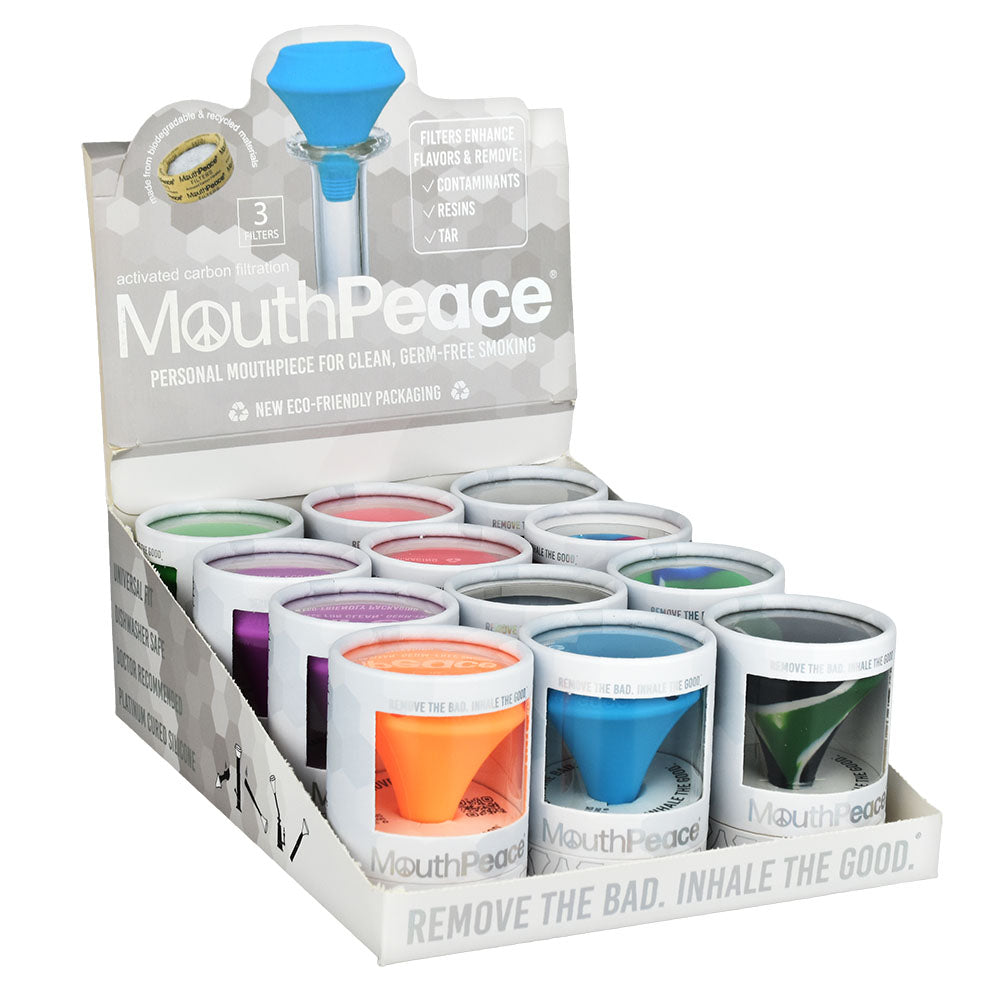 10PC DISP - MouthPeace Silicone Mouthpiece Starter Kit- Asst